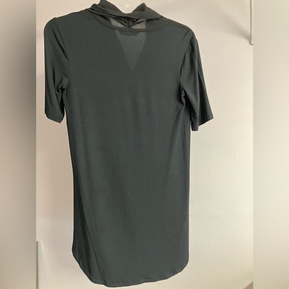 H by Halston Women’s Top/Blouse, Size XXS, Black, Twist Front, Sheer, Pullover - Picture 3 of 6